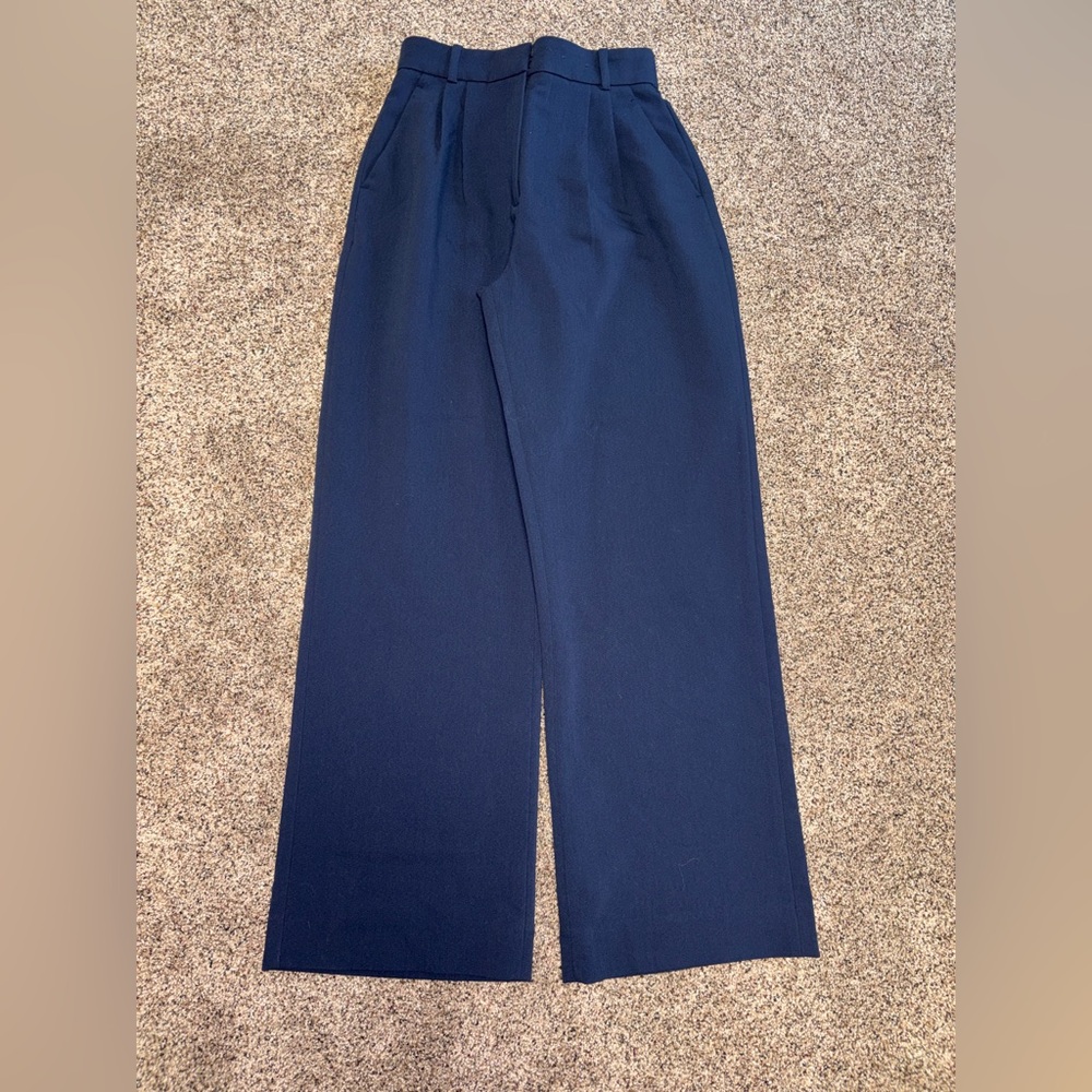 Abercrombie & Fitch Navy Wide Leg Pants